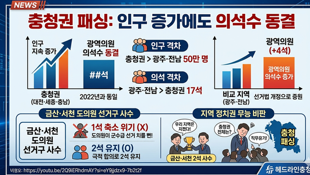광주 전남은 늘고 충청은 제자리… 도 넘은 충청 패싱